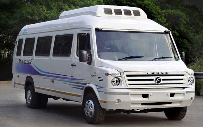 25 Seater Tempo Traveller available at Tanu Manu Tour N Travels